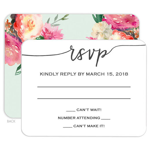 Mint Swoosh Response Cards